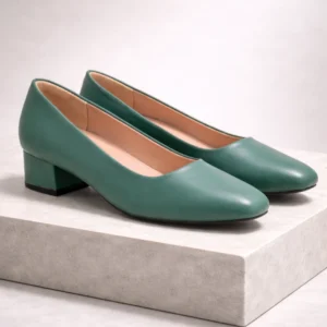 Ladies - GL 3098 GREEN SEMI HEEL